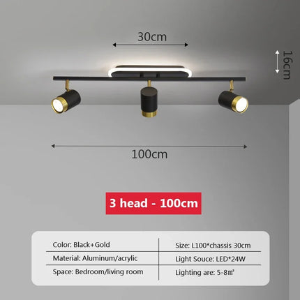 Plafonnier LED moderne avec bande lumineuse décorative pour intérieur — LZ4X9T
