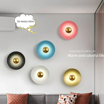 Applique murale LED ronde au design moderne pour décoration de luxe — LZ4X9T1