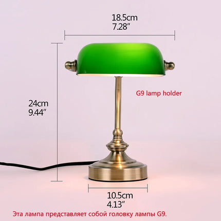 Lampe de bureau rétro LED G9 protection des yeux pour table et chevet — LZ4X9Q2