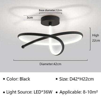 Lustre LED moderne pour décoration intérieure de luxe — LZ7XQ2