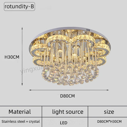 Plafonnier en cristal au design moderne pour éclairage élégant — LZ4X9T