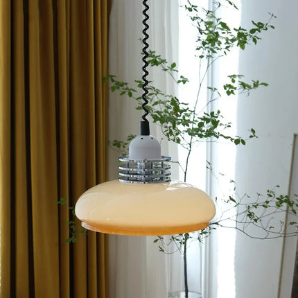 Suspension Bauhaus rétro en verre médiéval rétractable — LZ4X9P