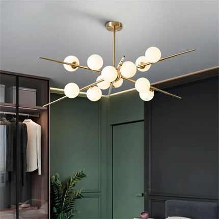 Lustre boule en verre design Bauhaus pour éclairage moderne — LZ4X9T