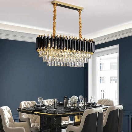 Lustre LED en cristal moderne pour décoration intérieure de luxe — LZ4X9T1P