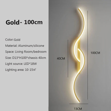 Applique murale LED au design moderne pour décoration intérieure élégante — LZ4X9T2