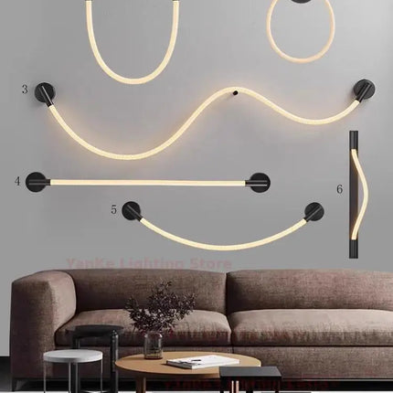 Applique murale design minimaliste en silicone de luxe — LZ4X9Q2