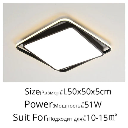 Plafonnier LED encastré au design minimaliste pour loft moderne — LZ4X9T1