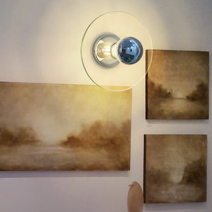 Lustre suspension en verre ovni rétro minimaliste pour café — LZ4QX9