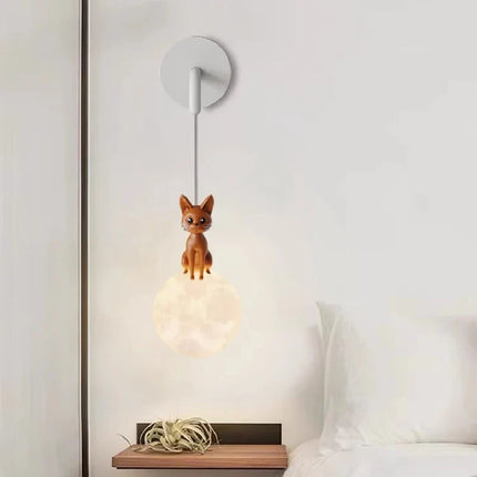 Applique murale LED chat mignon pour chambre d’enfant ambiance chaleureuse — LZ4XJ9