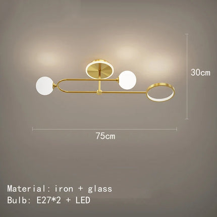 Lustre en verre blanc au design moderne pour intérieur contemporain — LZ4B7X9