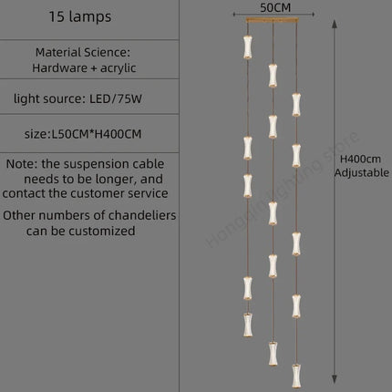 Suspension moderne pour loft et hall style nordique — LZ4X9P