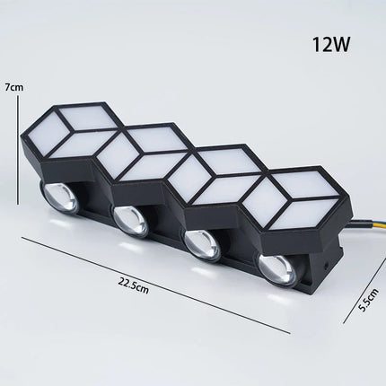Applique murale LED étanche pour intérieur et extérieur, design moderne — LZ4X9P