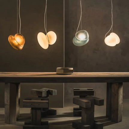 Lustre en verre d'art nordique pour intérieur et éclairage — LZ4N7Q2F