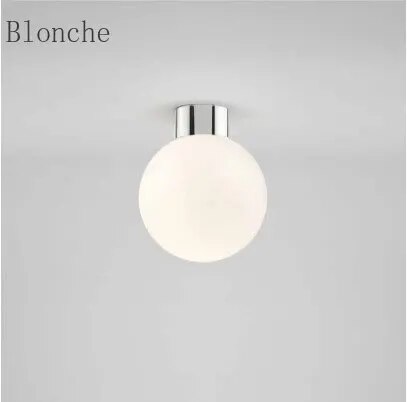 Plafonnier LED rond en verre boule design — LZ4N7Q2