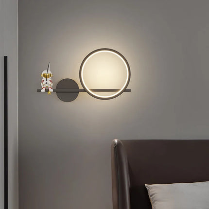 Applique murale LED astronaute lune et planète style nordique 2022 — LZ4X7J9