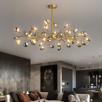 Suspension lustre vintage moderne branche Luciole — LZ4X9P2