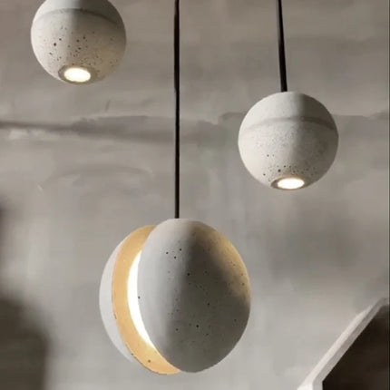 Suspension ronde en ciment au style vintage pour intérieur — LZ7D9X