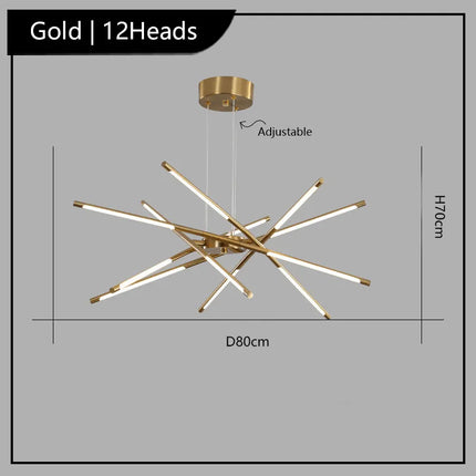 lustre suspendu winfordo design créatif led 	 décoratif