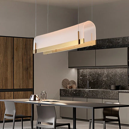 Lustre suspension en acrylique pour bar et restaurant moderne — LZ4X9B
