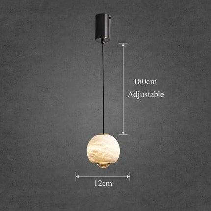 Suspension LED en marbre naturel espagnol pour bar et restaurant — LZ4G7T9