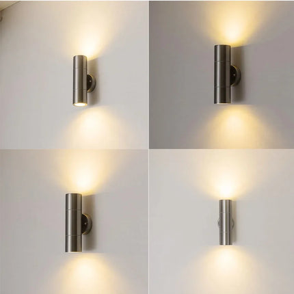 Applique murale LED en acier inoxydable moderne — LZ7X9Q