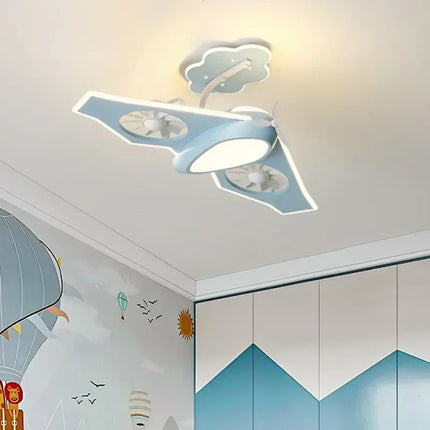 Plafonnier ventilateur électrique au design moderne pour chambre d'enfants — LZ4X9T
