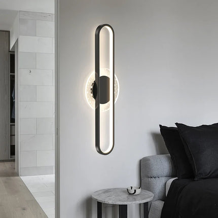 Applique murale ovale en aluminium pour escalier minimaliste — LZ4XJ9