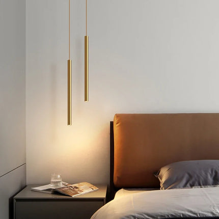 Suspension LED tube long design moderne pour intérieur luxe — LZ4X7Q9