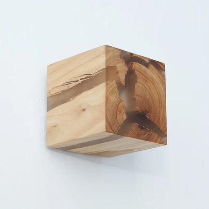 Applique murale moderne en bois et résine simple — LZ4X7Q