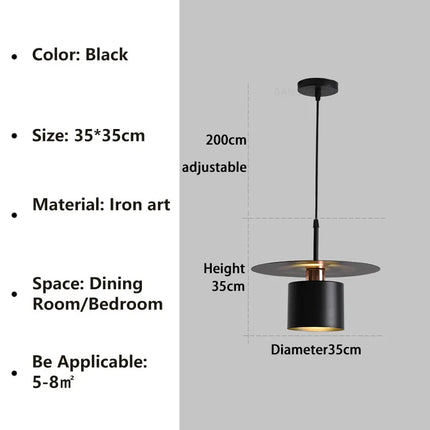 Suspension moderne E27 pour salon, salle à manger et chambre — LZ4X9T