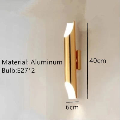 Applique murale nordique en aluminium avec éclairage LED intégré — LZ4X9Q2