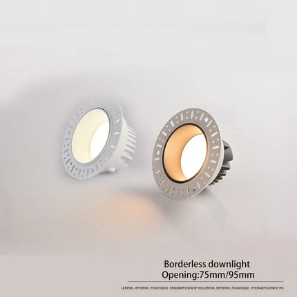 Spot LED encastrable sans bordure avec ampoules remplaçables pour intérieur — LZ4X9J