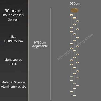 Lustre LED moderne pour éclairage intérieur élégant — LZ4X9P2