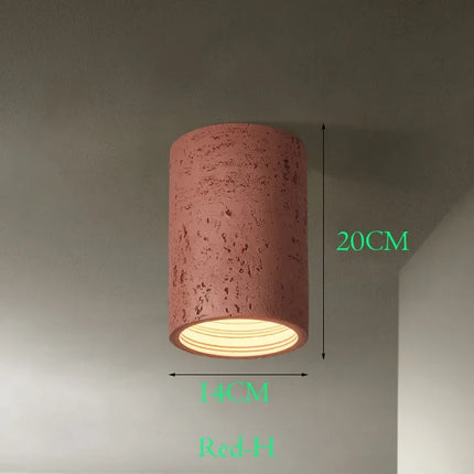 Plafonnier LED en résine style nordique wabi-sabi pour intérieur — LZ4X9M