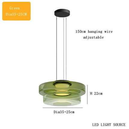 Suspension design en verre série Levels pour décoration moderne — LZ7D9Q