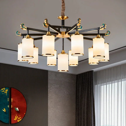 Lustre en cuivre au design luxueux pour intérieur moderne — LZ4X9P2