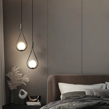 Suspension boule en verre pour éclairage chambre à coucher — LZ4X9M