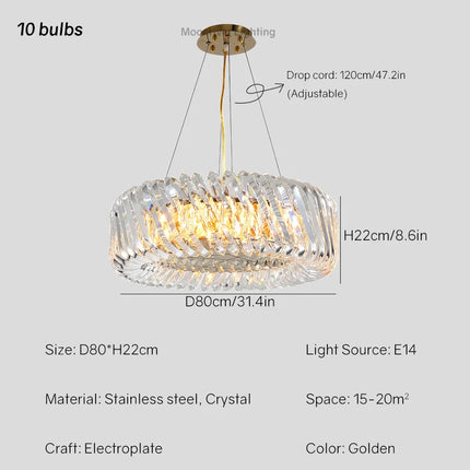 Lustre en cristal pour décoration intérieure élégante et moderne — LZ4X9P