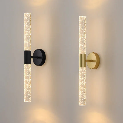 Applique murale LED double tête en cristal au design minimaliste — LZ4XJ9