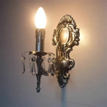 Applique murale classique avec cristaux décoratifs suspendus — LZ4X9P2