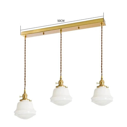 Suspension LED en verre blanc laiteux élégant — LZ4P9XQ