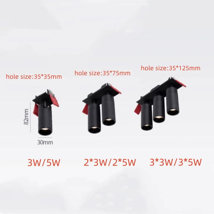 Spot LED encastré mini pour éclairage d’ambiance intérieur — LZ4X9P