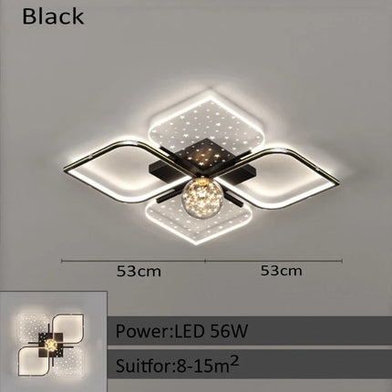 Plafonnier LED luxueux pour éclairage intérieur moderne — LZ4Q9X2