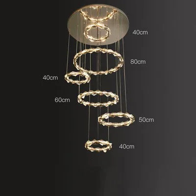 Lustre suspension en cristal pour ambiance élégante et minimaliste — LZ4Q7M2