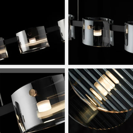Lustre suspension en verre au design minimaliste moderne — LZ4Q9T1