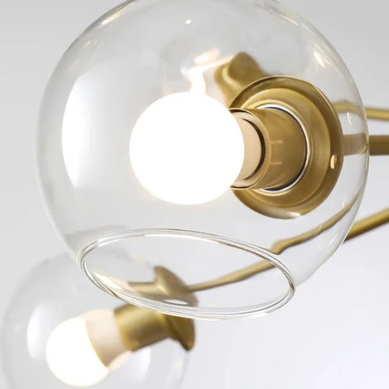 Lustre suspension rétro en verre pour décoration intérieure — LZ4X9M
