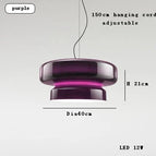Dia40cm violet / Lumière chaude