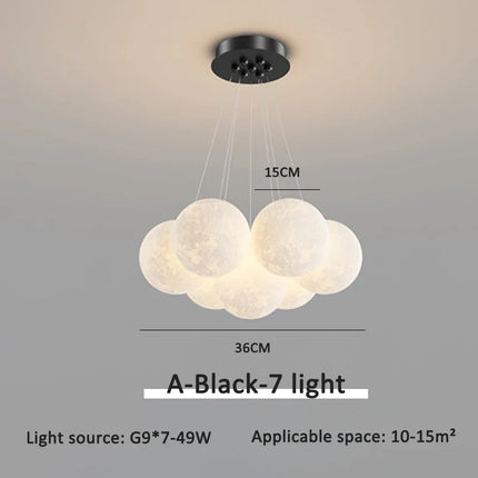 Suspension luminaire moderne LED boule à bulles décorative — LZ4X9T7