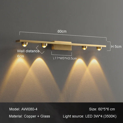 Applique murale à projection de lumières chaudes pour ambiance design — LZ4T9X