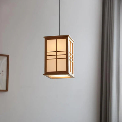 Lustre décoratif en bois pour restaurant, bar, hôtel et yoga — LZ4X9T